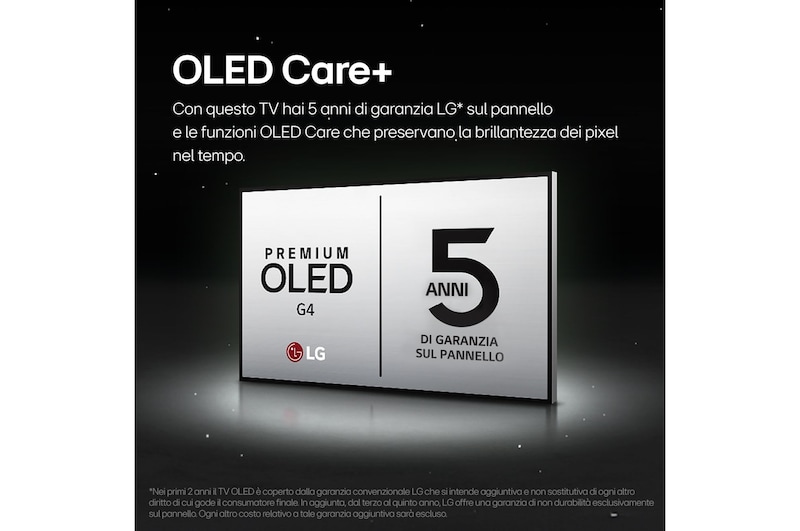 LG TV 55 pollici LG OLED evo AI G4 4K Smart TV 2024, OLED55G45LW